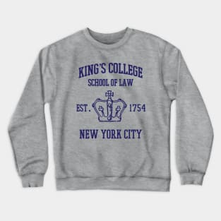 HAMILTON BROADWAY MUSICAL King's College School of Law Est. 1754 Greatest City in the World Crewneck Sweatshirt